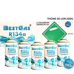 GAS LẠNH BESTGAS THANH KIM LONG R134A LON (200G)